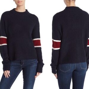 Anthro JOHN + JENN Varsity Sweater size M pilling, needs shave, price reflects